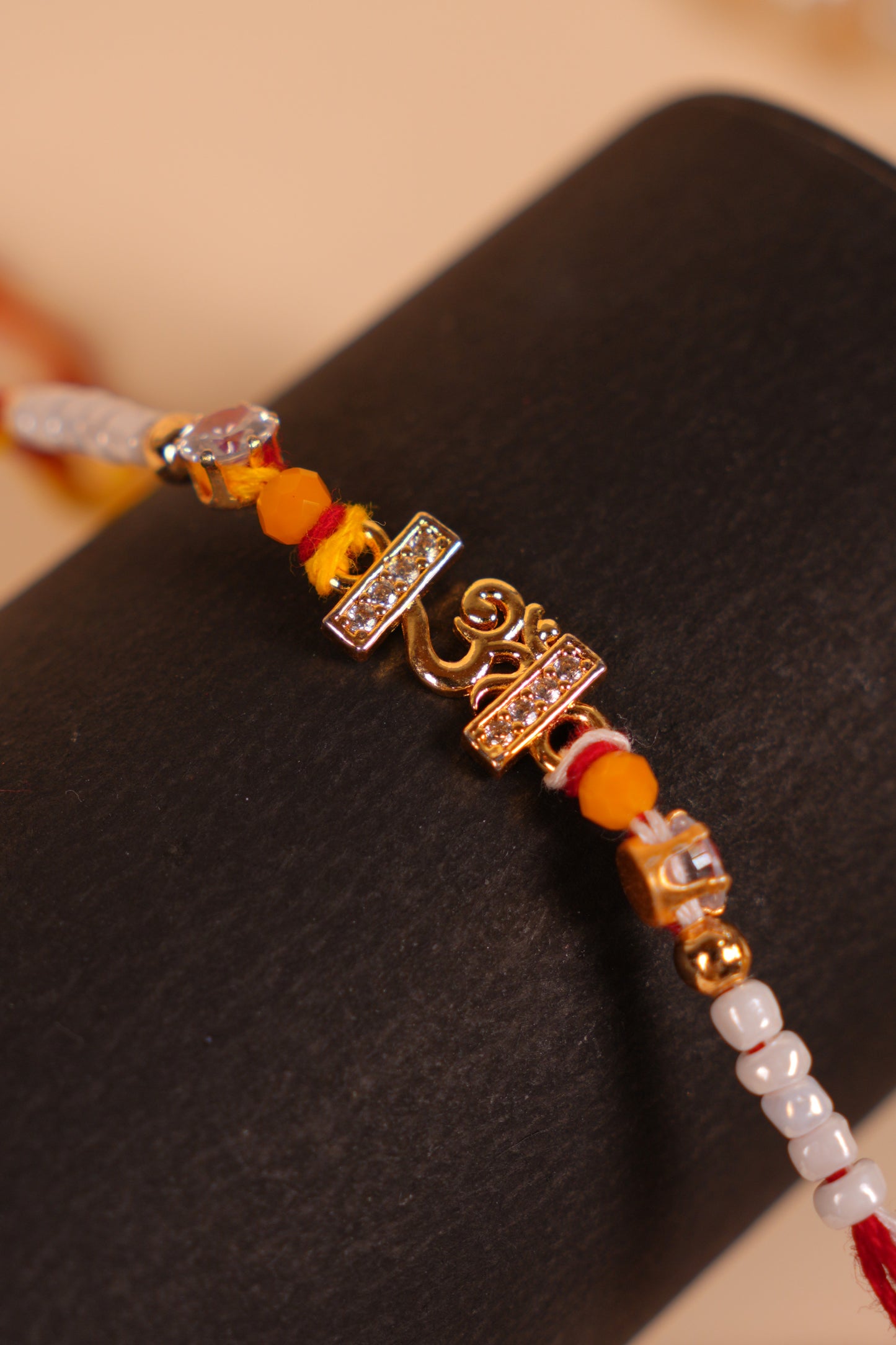 Royal Saffron Om Bhai Rakhi