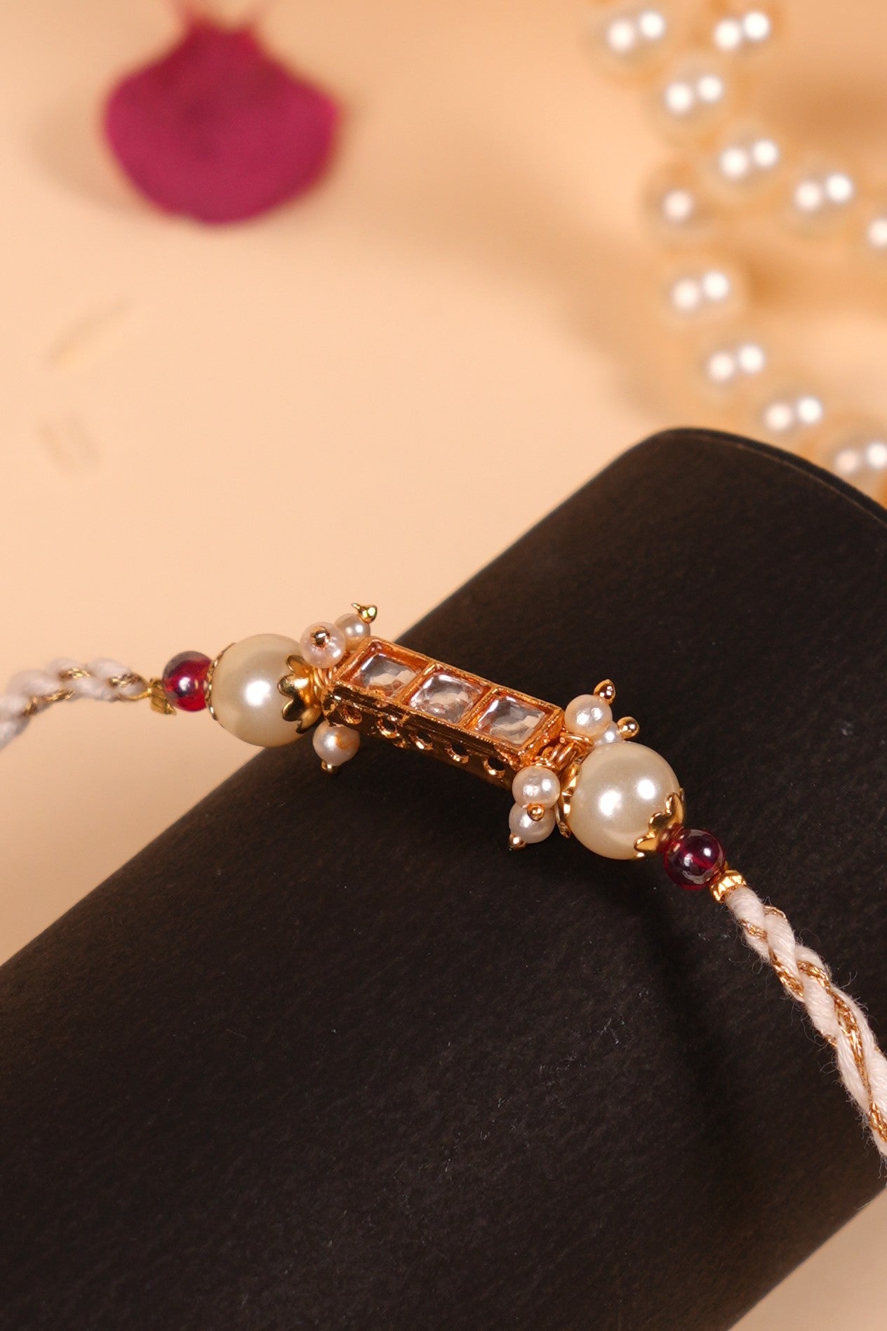 Mirror Pearl Bhai Rakhi