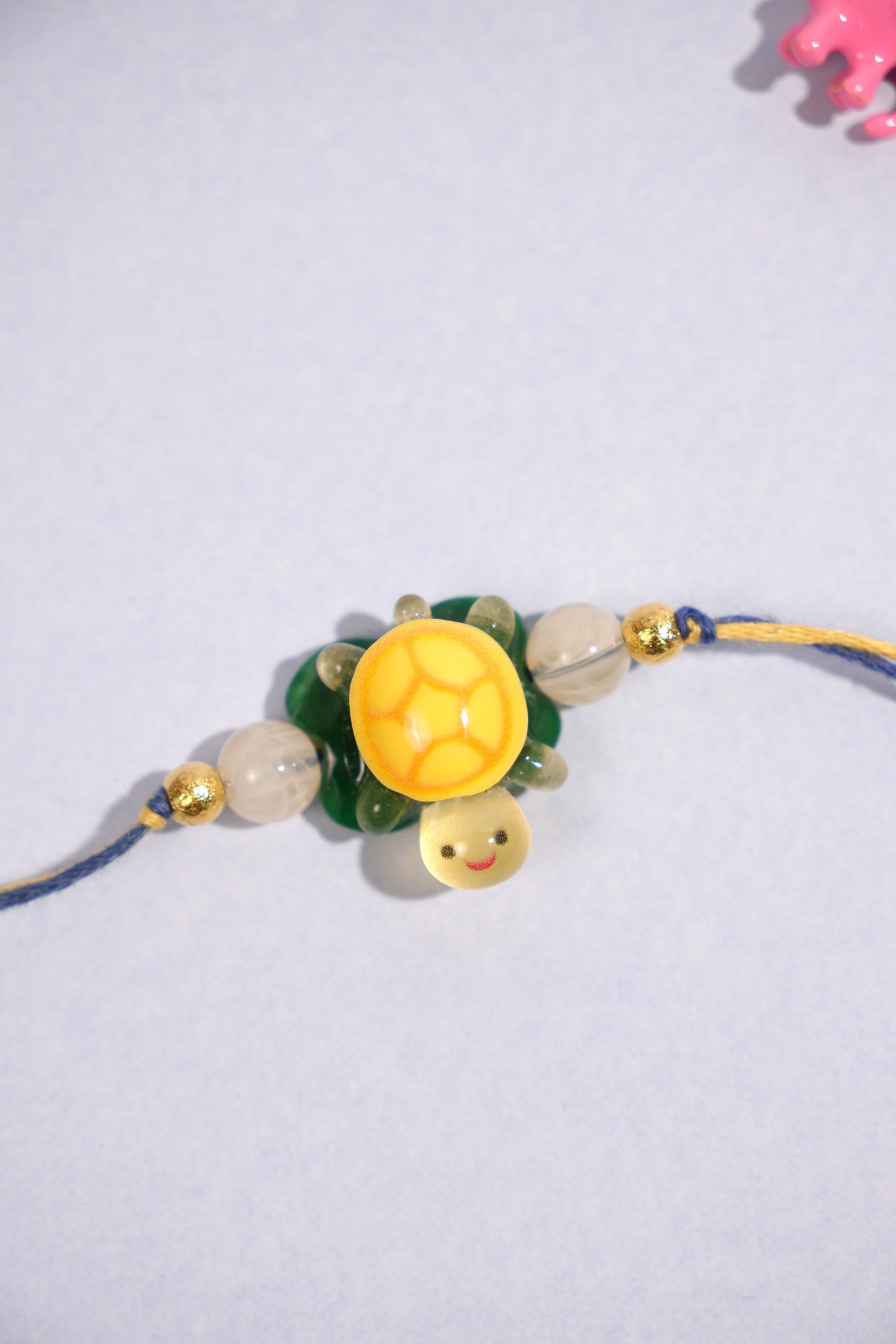 Yellow Glow In Dark Turtle Kids Rakhi
