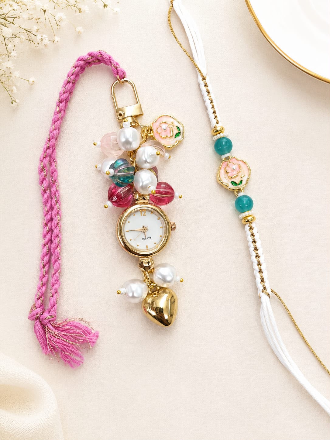 Blush Multi-Wear Bhai Bhabhi Rakhi Set