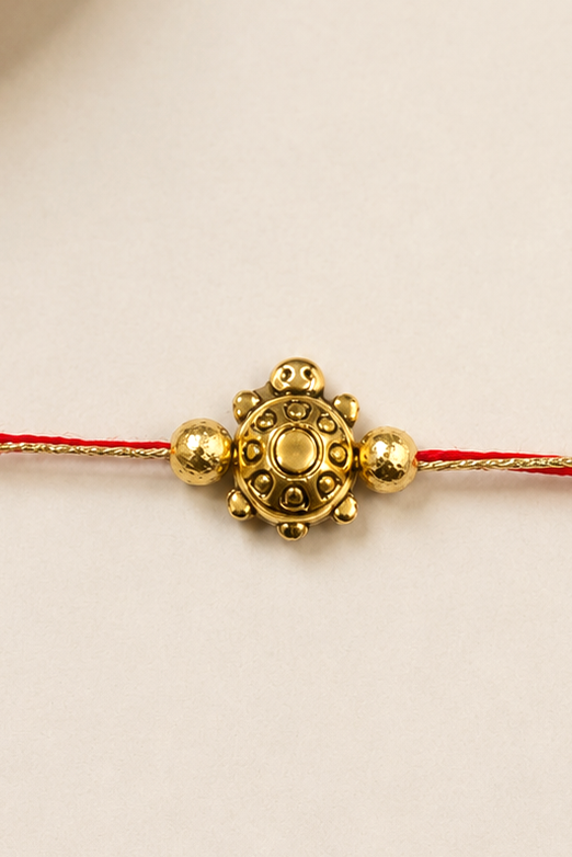 Golden Turtle Bhai Rakhi