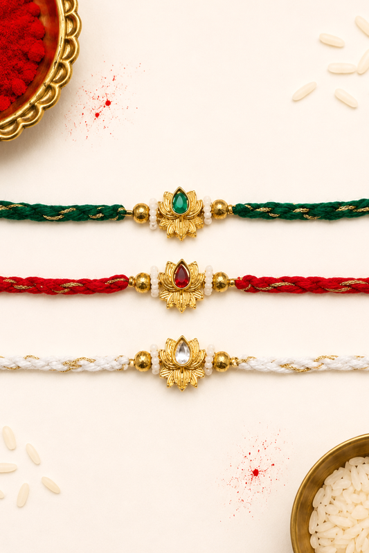 Combo of 3 Shagun Kamal Bhai Rakhi
