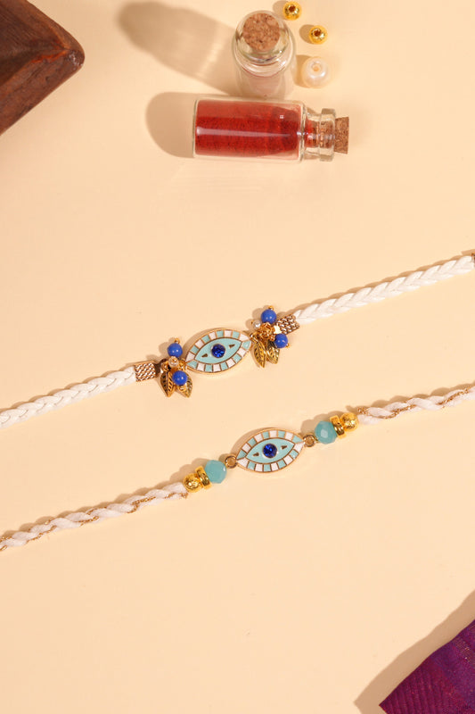 No Nazar Bhaiya Bhabhi Rakhi Set