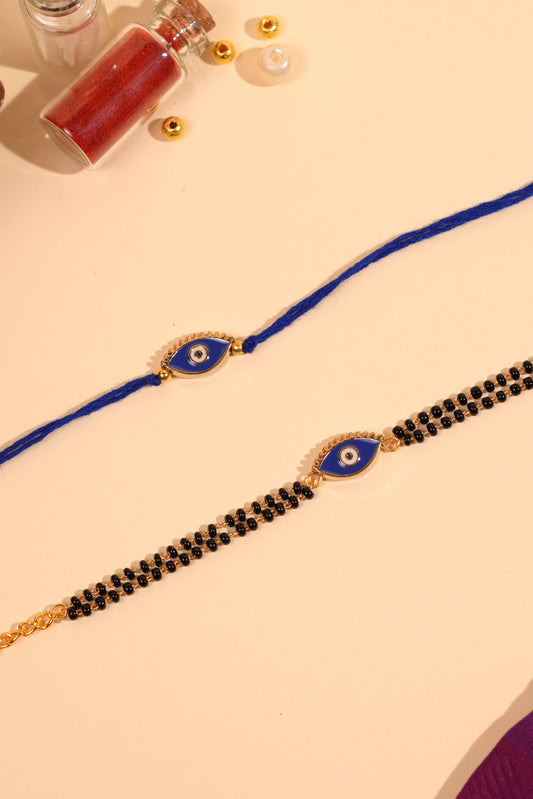Neel Nazariya Bhaiya Bhabhi Rakhi Set