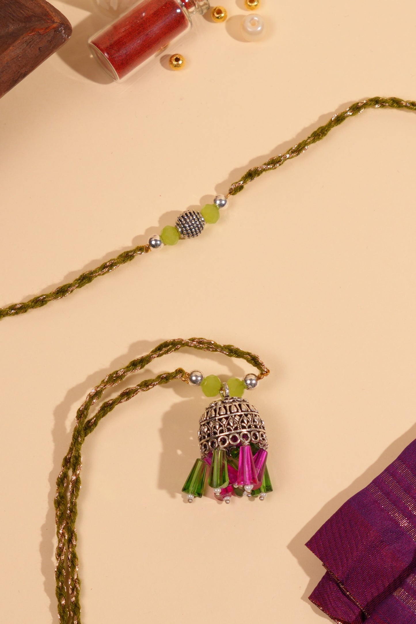 Jhumki Bhaiya Bhabhi Rakhi Set