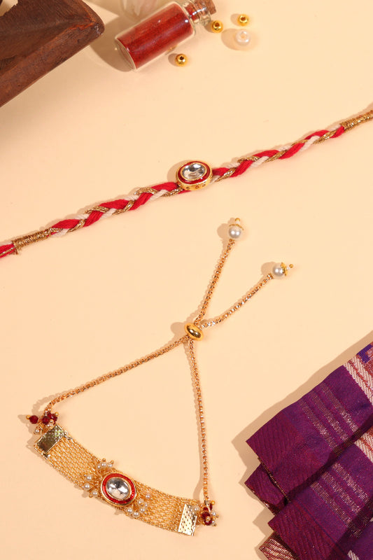 Ruby Royale Bhaiya Bhabhi Rakhi Set