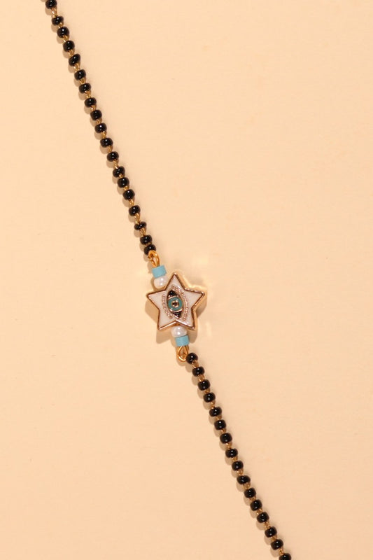 Evil Eye Star Beaded Bracelet Bhabhi Rakhi