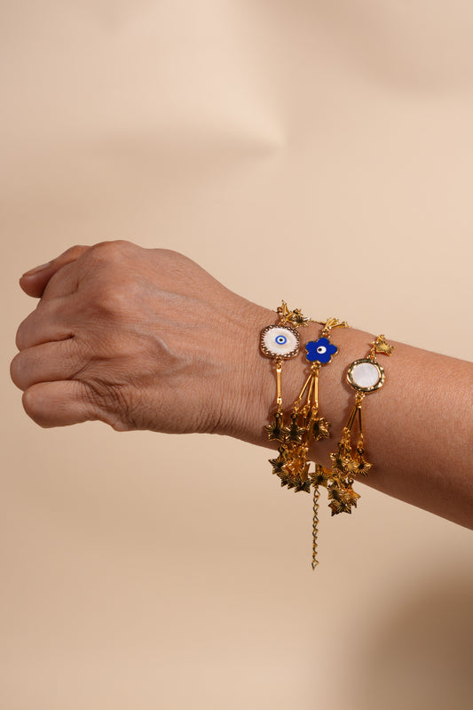 Sitare Tri-Fold Bhabhi Bracelet Rakhi