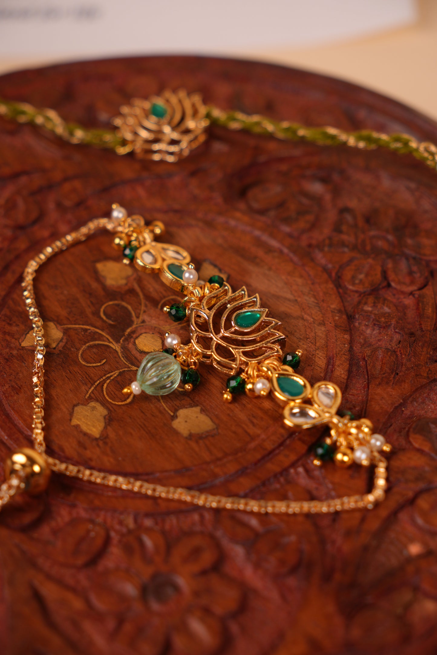 Heirloom Lotus Bhaiya Bhabhi Rakhi Set