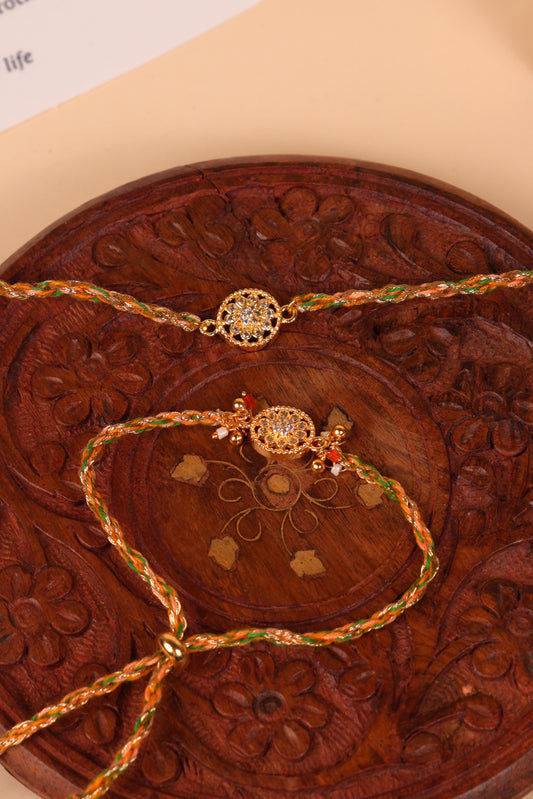 Surajmukhi Rakhi & Lumba Set
