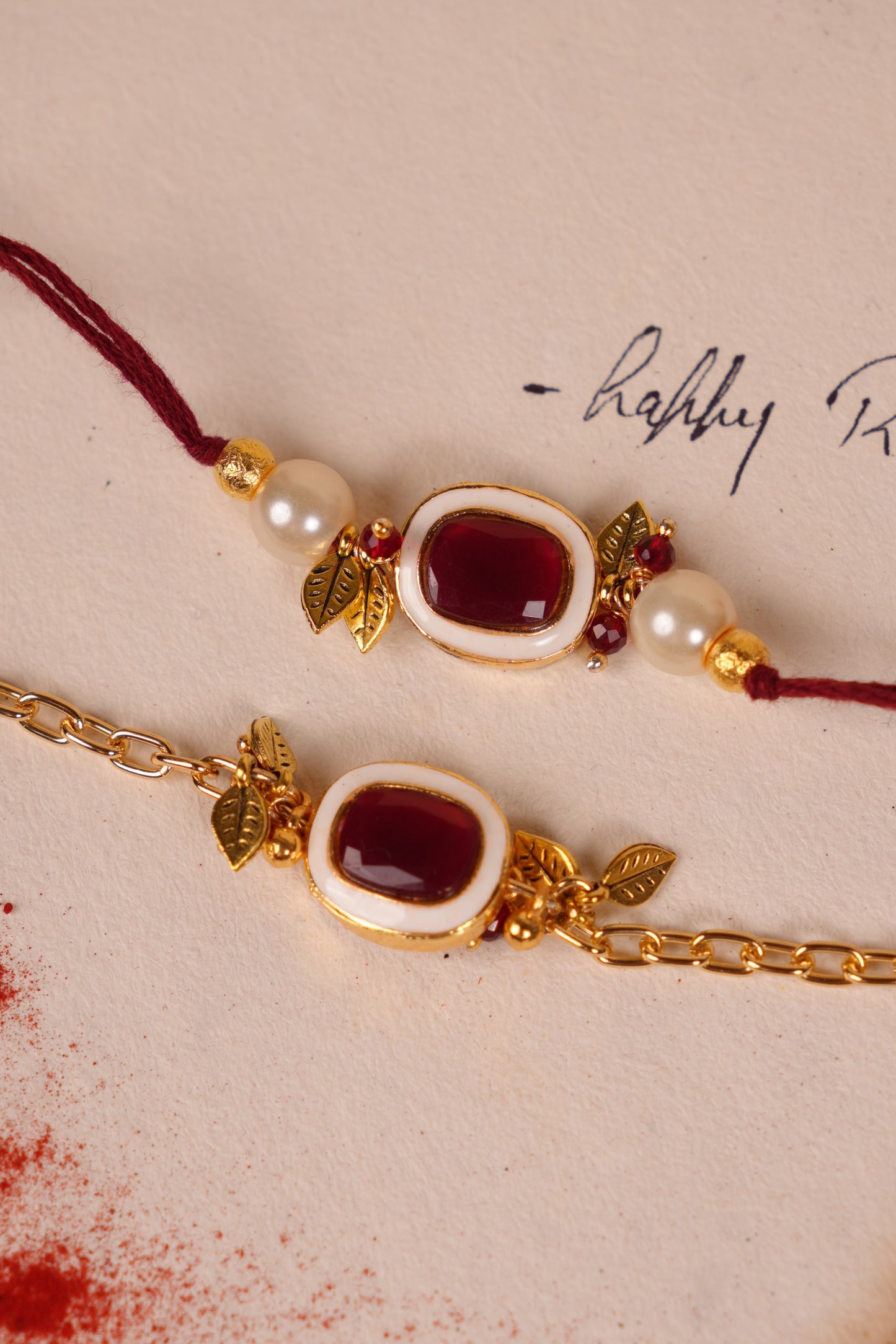 Ruby Aura Bhaiya Bhabhi Rakhi Set