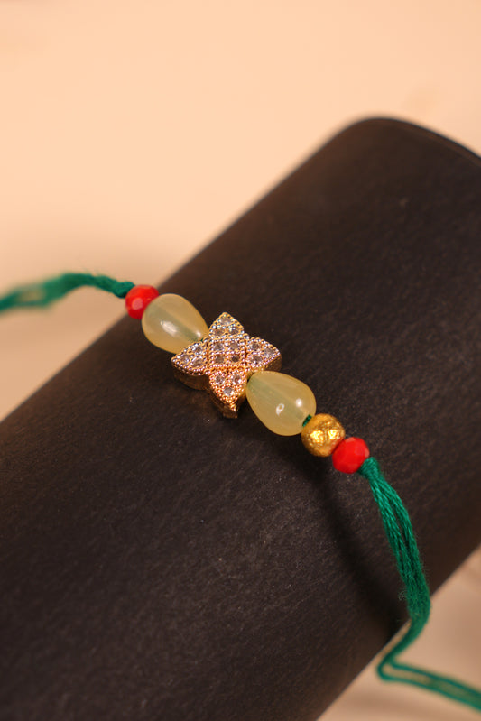 Emerald Clover Bhai Rakhi