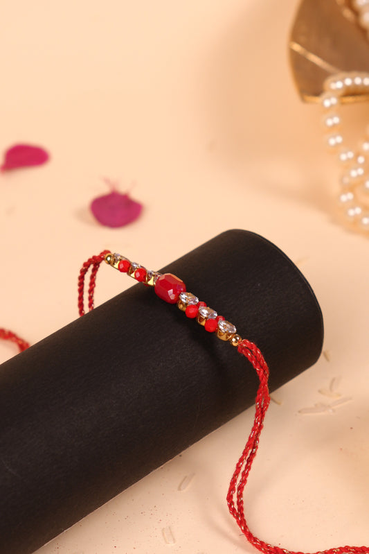 Ruby Crystal Bhai Rakhi