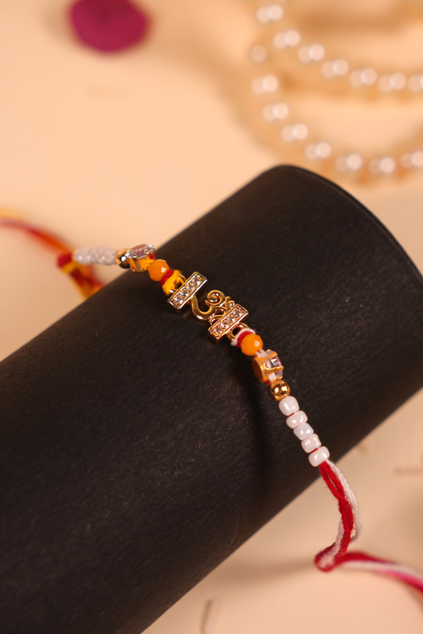 Royal Saffron Om Bhai Rakhi