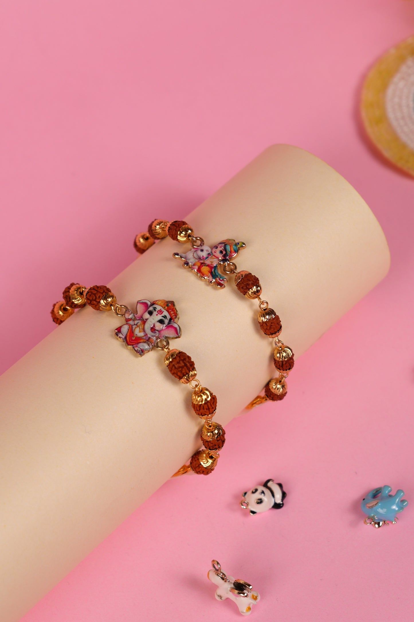 Rudraksha Charm Kids Rakhi