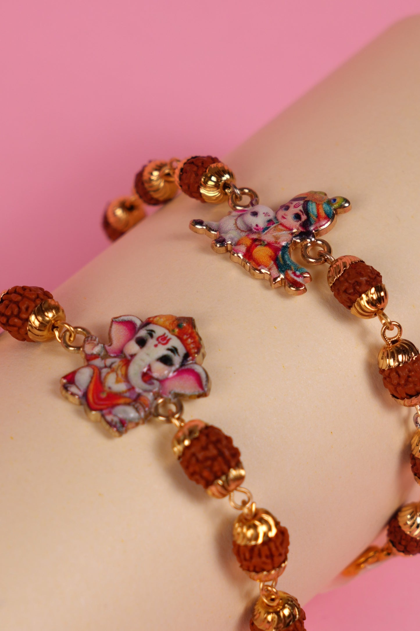 Rudraksha Charm Kids Rakhi