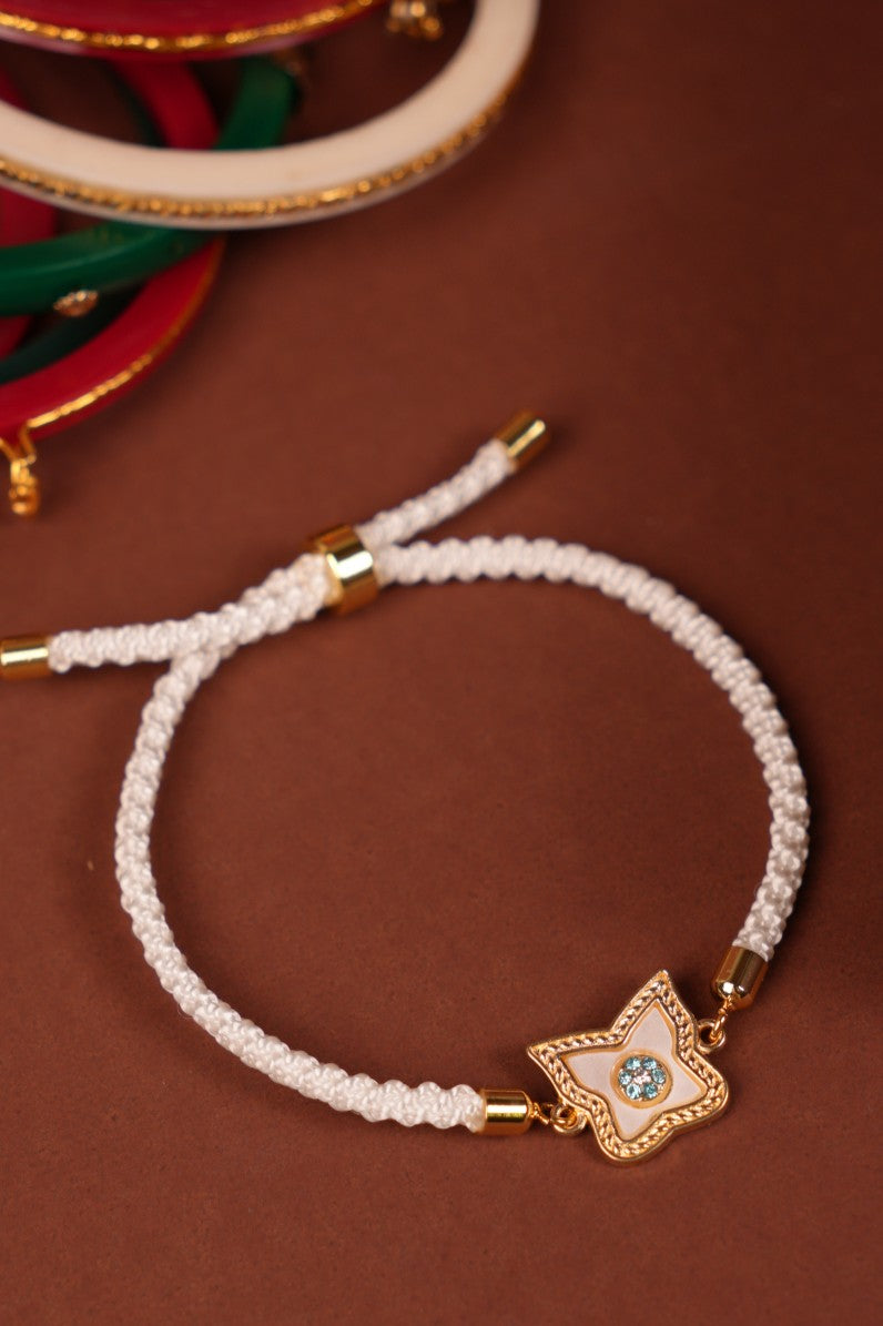 Ivory Charm Bhabhi Bracelet Rakhi