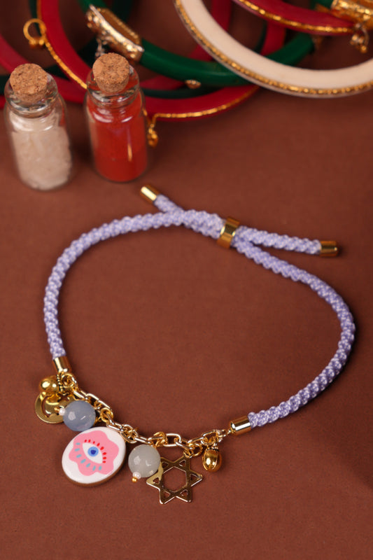 Lavender Charm Bhabhi Rakhi