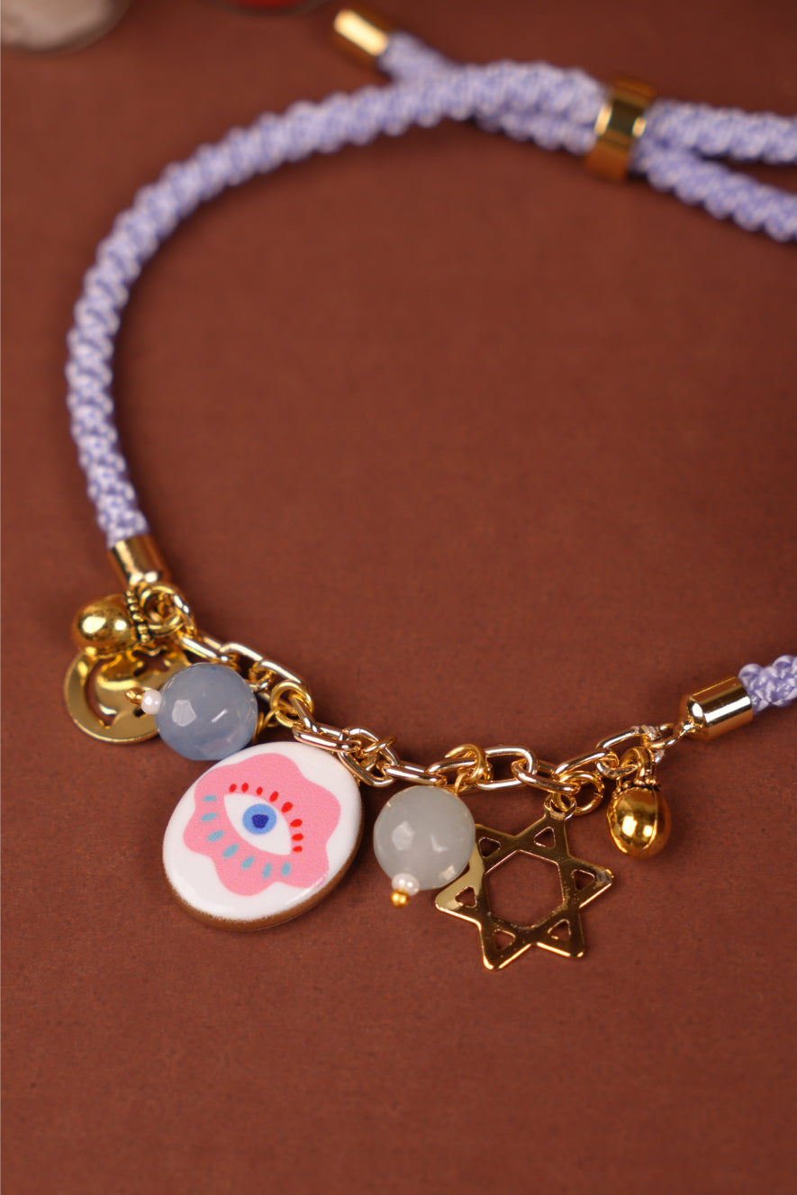 Lavender Charm Bhabhi Rakhi