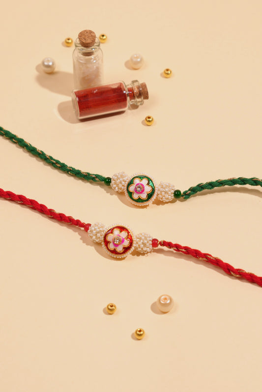 Pearl Blossom Bhai Rakhi
