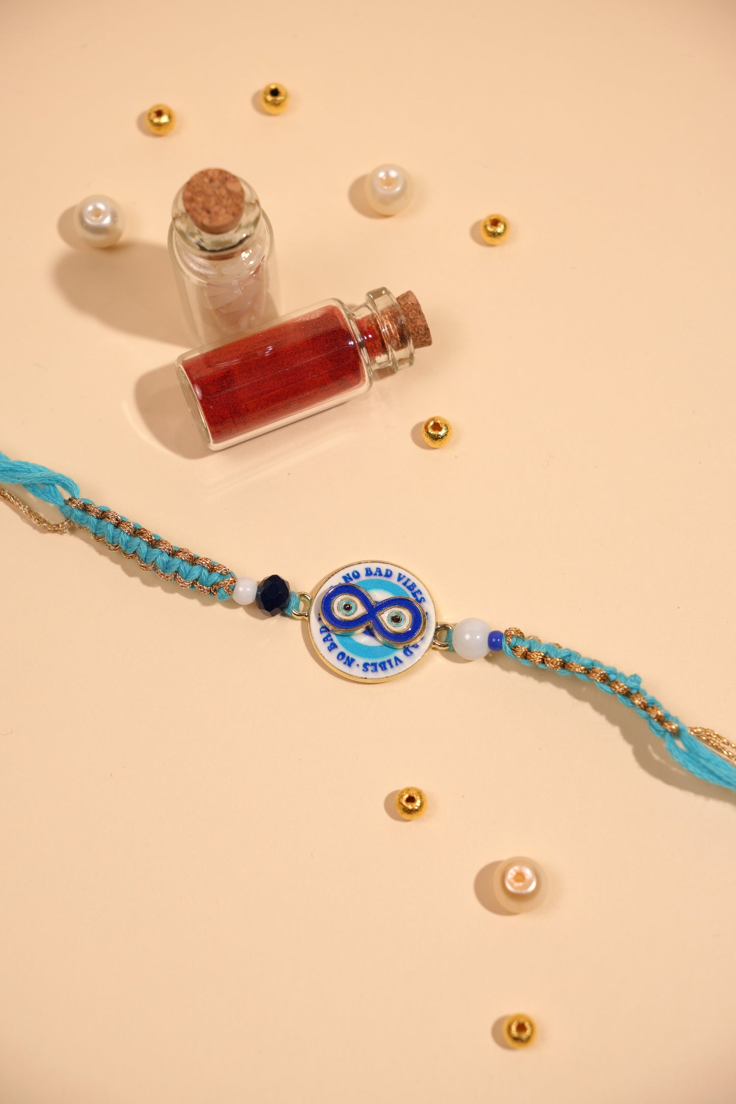 No Bad Vibes Spinner Bhai Rakhi
