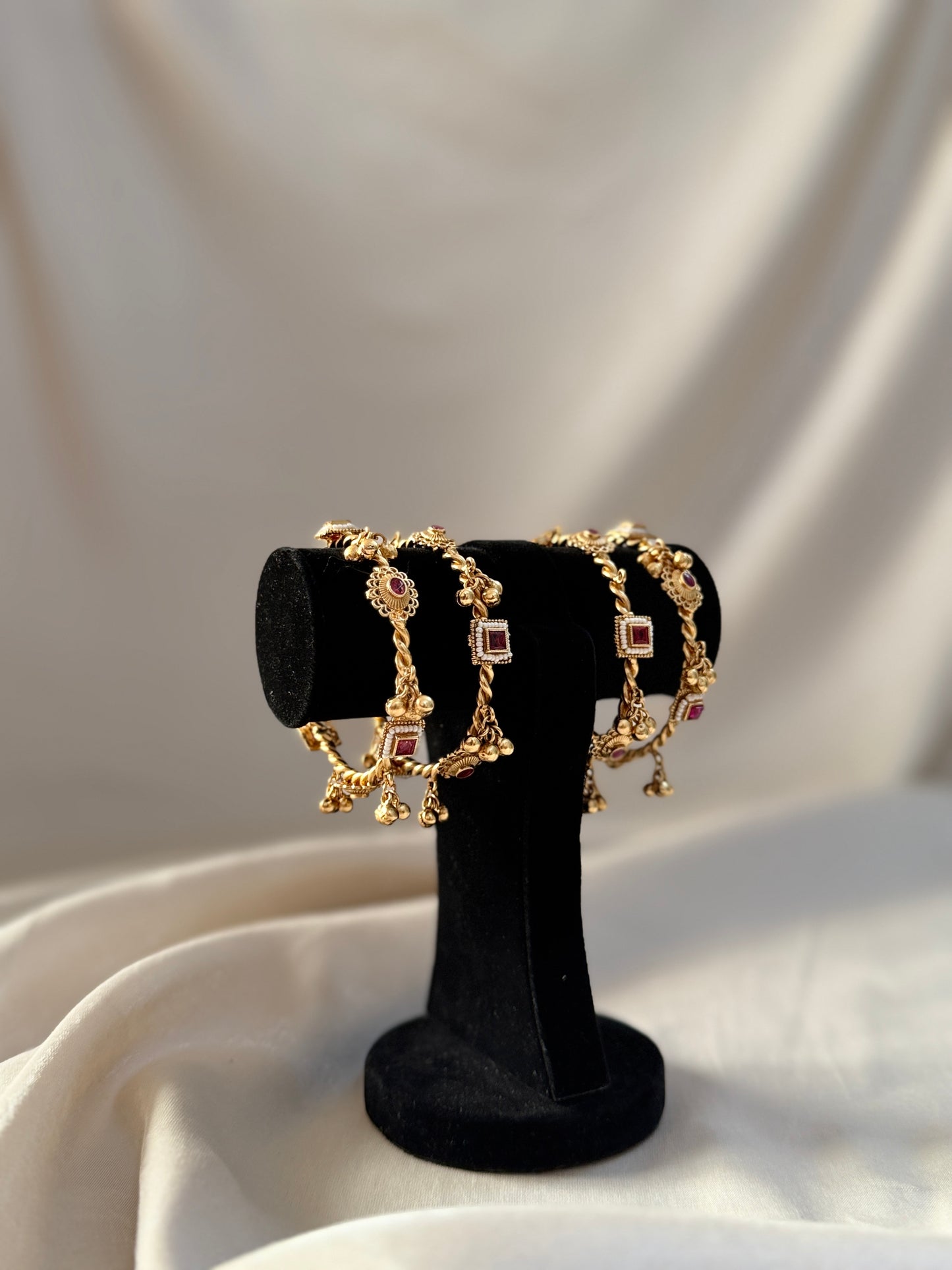 Elegant Gold Plated Bangles Set for women