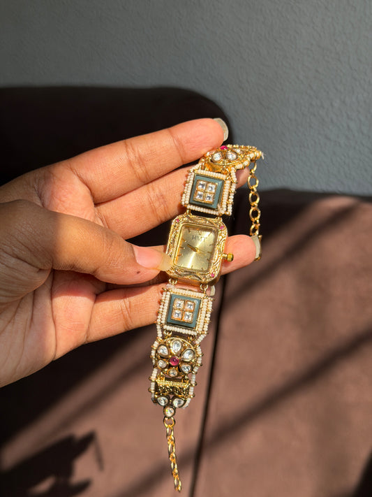 Rajvanshi Polki Antique Heritage Watch