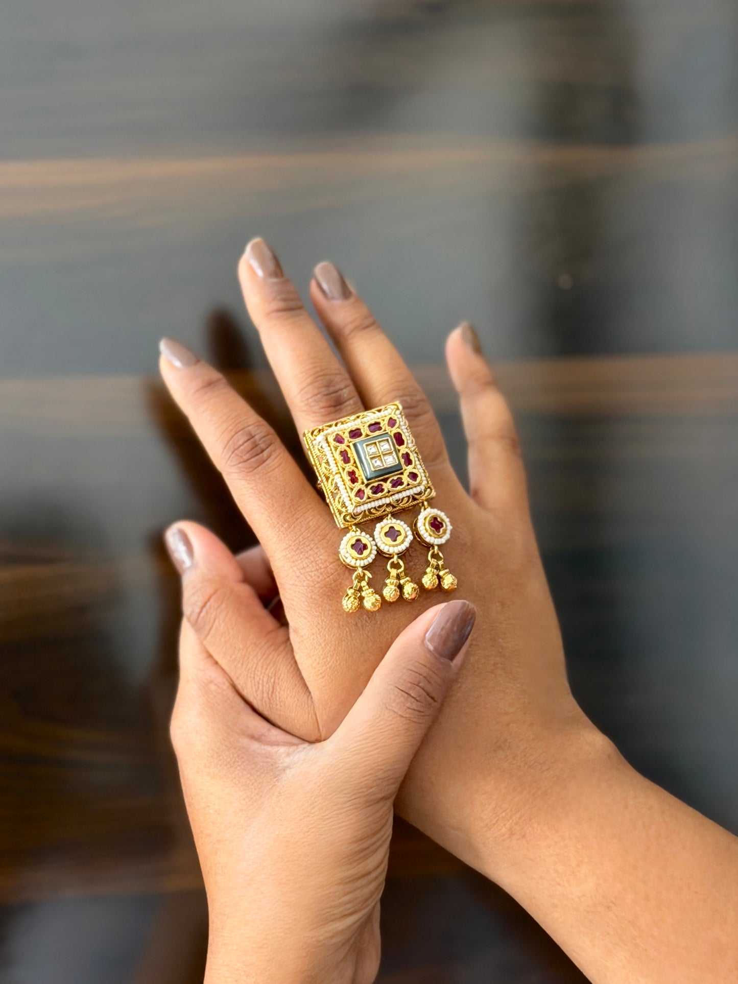 Premium Heritage Statement Finger Ring for women