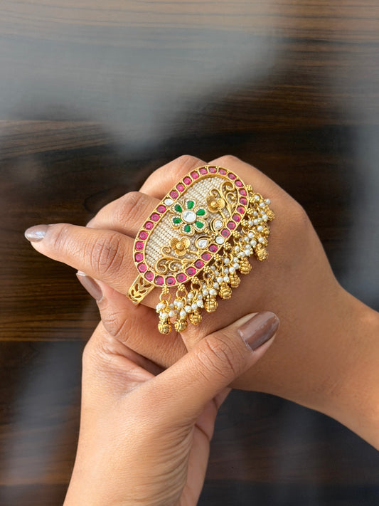 Premium Ethnic Dual Finger Ring