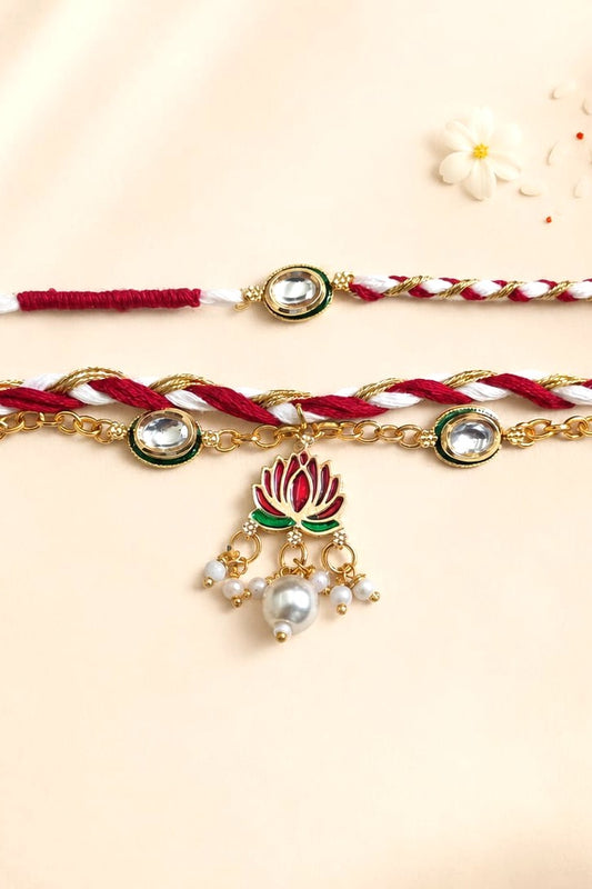 Raj Kamal Bhaiya Bhabhi Rakhi Set