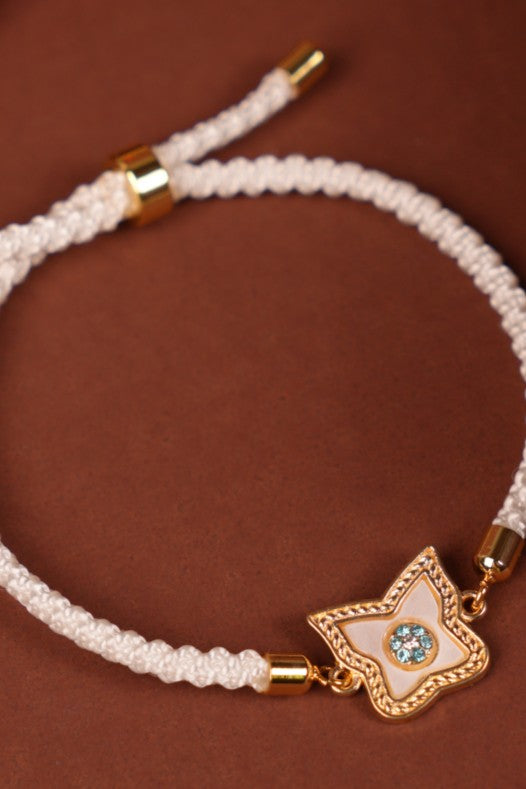 Ivory Charm Bhabhi Bracelet Rakhi